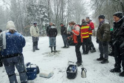 Training im Schnee